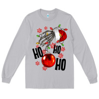 Moon Dust Ho ho ho skeleton Long Sleeve Tee - NancyCooperArtShop