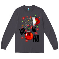 Smoke Ho ho ho skeleton Long Sleeve Tee - NancyCooperArtShop