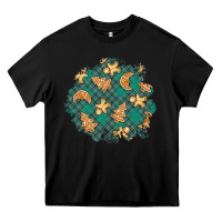 Black christmas gingerbread cookies patch Heavy Core Tee - BundleAndBundleShop