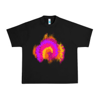 Black tie dye glitter patch Urban Heavy Tee - AdoDesignShop