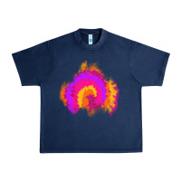 Navy tie dye glitter patch Urban Heavy Tee - AdoDesignShop
