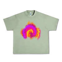 Oil Green tie dye glitter patch Urban Heavy Tee - AdoDesignShop
