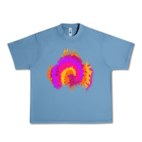 Pebble Blue tie dye glitter patch Urban Heavy Tee - AdoDesignShop