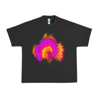 Pigment Black tie dye glitter patch Urban Heavy Tee - AdoDesignShop