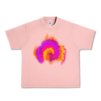 Salmon tie dye glitter patch Urban Heavy Tee - AdoDesignShop