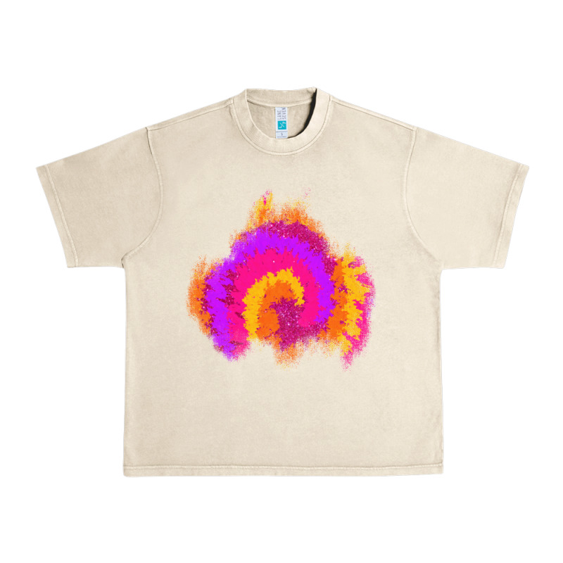 Tie Dye Glitter Patch Urban Heavy Tee by AdoDesignShop | Teevron