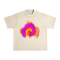 Sandshell tie dye glitter patch Urban Heavy Tee - AdoDesignShop