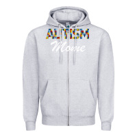 Heather Grey Autism mom Zipper Hoodie - Bettercallsaul