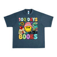 Midnight Navy 100 days in the books Urban Heavy Tee - MaliasSmallBusiness