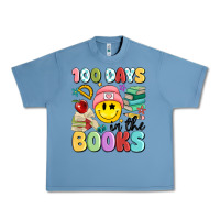 Pebble Blue 100 days in the books Urban Heavy Tee - MaliasSmallBusiness