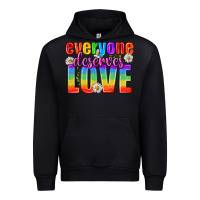 Black Everyone Deserves Love Pride Lgbtq Urban Hoodie - BundleAndBundleShop