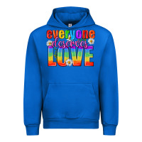 Cobalt Everyone Deserves Love Pride Lgbtq Urban Hoodie - BundleAndBundleShop