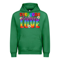 Emerald Everyone Deserves Love Pride Lgbtq Urban Hoodie - BundleAndBundleShop