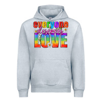Heather Grey Everyone Deserves Love Pride Lgbtq Urban Hoodie - BundleAndBundleShop