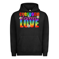 Pigment Black Everyone Deserves Love Pride Lgbtq Urban Hoodie - BundleAndBundleShop