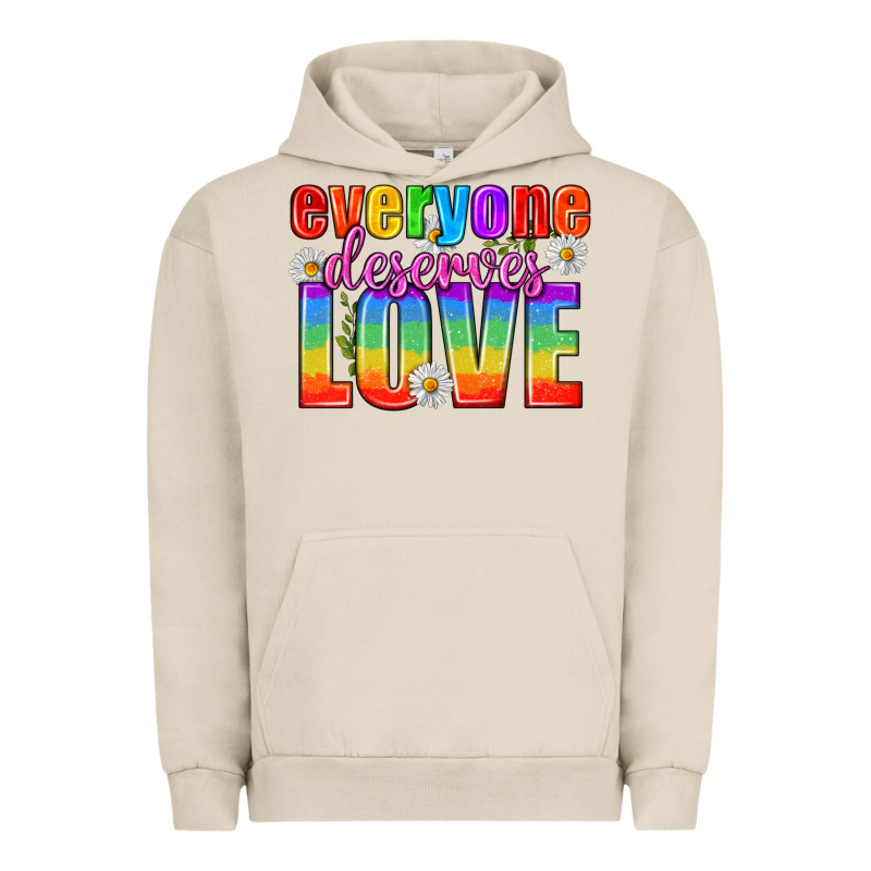 Everyone Deserves Love Pride Lgbtq Urban Hoodie by BundleAndBundleShop | Teevron