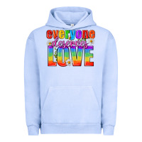 Pigment Grape Ice Everyone Deserves Love Pride Lgbtq Urban Hoodie - BundleAndBundleShop