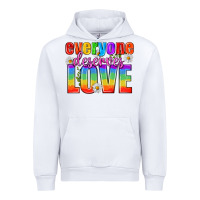 White Everyone Deserves Love Pride Lgbtq Urban Hoodie - BundleAndBundleShop