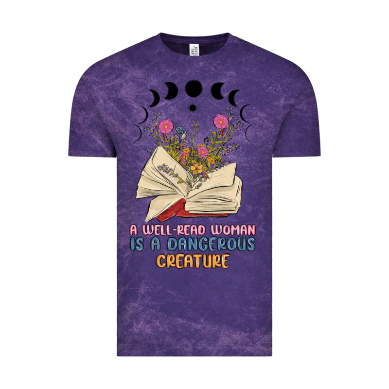 A Well Read Woman Is A Dangerous Creature Vintage Tee by MaliasSmallBusiness | Teevron