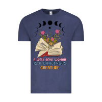 Vintage Denim a well read woman is a dangerous creature Vintage Tee - MaliasSmallBusiness