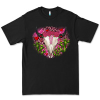 Black bull skull cactus valentines Premium Tee - JahusDesignShop