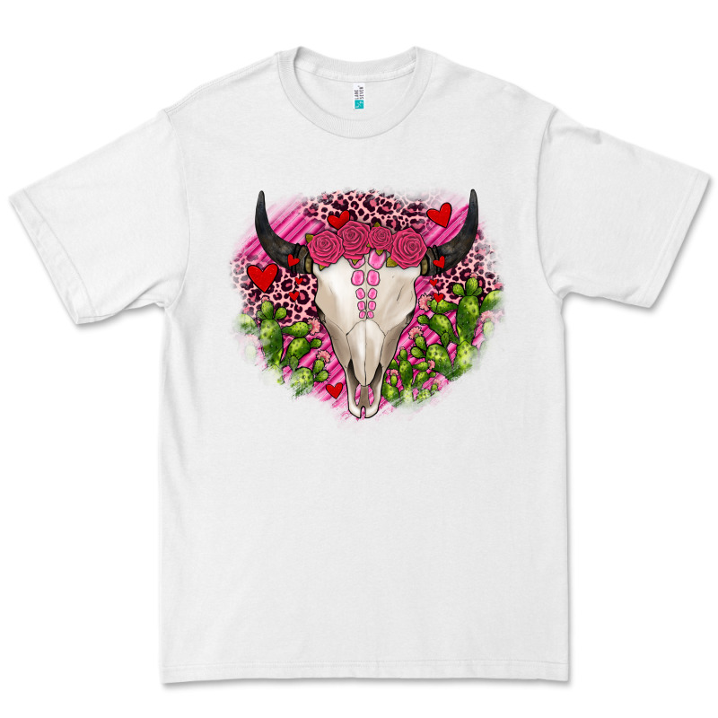 Bull Skull Cactus Valentines Premium Tee by JahusDesignShop | Teevron