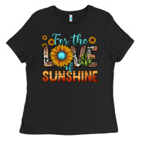 Black for the love of sunshine Ladies Tee - JahusDesignShop