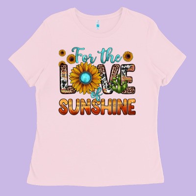 For The Love Of Sunshine Ladies Tee Designed By Jahusdesignshop