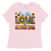 Bubblegum Pink for the love of sunshine Ladies Tee - JahusDesignShop