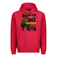 Cardinal juneteenth 1865 because my ancestors Premium Hoodie - CowGirlArtShop