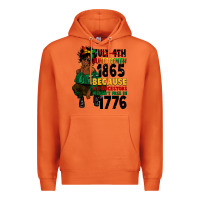 Carrot juneteenth 1865 because my ancestors Premium Hoodie - CowGirlArtShop
