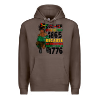 Coffee juneteenth 1865 because my ancestors Premium Hoodie - CowGirlArtShop