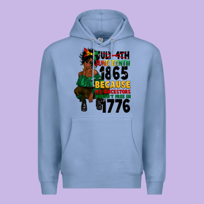 Juneteenth 1865 Because My Ancestors Premium Hoodie Designed By Cowgirlartshop