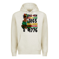 Oatmeal Heather juneteenth 1865 because my ancestors Premium Hoodie - CowGirlArtShop