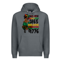 Rock juneteenth 1865 because my ancestors Premium Hoodie - CowGirlArtShop