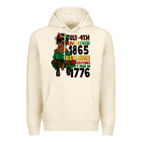 Sandshell juneteenth 1865 because my ancestors Premium Hoodie - CowGirlArtShop