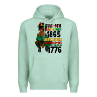 Seafoam juneteenth 1865 because my ancestors Premium Hoodie - CowGirlArtShop