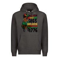 Smoke juneteenth 1865 because my ancestors Premium Hoodie - CowGirlArtShop