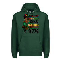 Sports Green juneteenth 1865 because my ancestors Premium Hoodie - CowGirlArtShop