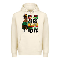Tofu juneteenth 1865 because my ancestors Premium Hoodie - CowGirlArtShop