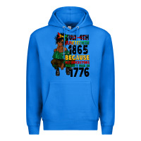 True Royal juneteenth 1865 because my ancestors Premium Hoodie - CowGirlArtShop