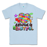 Dusty Blue Different is beautiful Classic Tee - NancyCooperArtShop