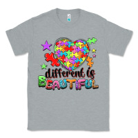 Heather Grey Different is beautiful Classic Tee - NancyCooperArtShop