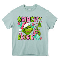 Christmas Characters And Bougie Heavy Core Tee | Teevron