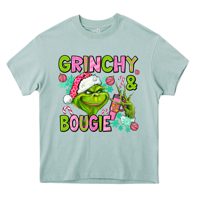 Christmas Characters And Bougie Heavy Core Tee by AdoDesignShop | Teevron
