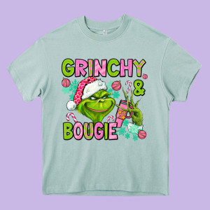 Christmas Characters And Bougie Heavy Core Tee Designed By Adodesignshop
