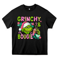 Black christmas characters and bougie Heavy Core Tee - AdoDesignShop