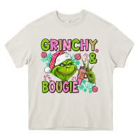 Cream christmas characters and bougie Heavy Core Tee - AdoDesignShop