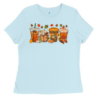 Baby Blue western thanksgiving coffee cups bbs Ladies Tee - BundleAndBundleShop