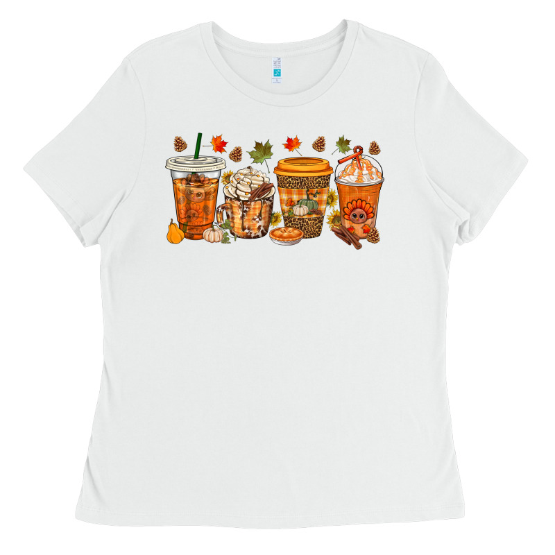 Western Thanksgiving Coffee Cups Bbs Ladies Tee by BundleAndBundleShop | Teevron